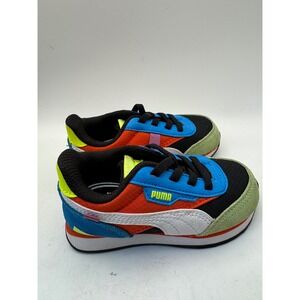 Puma Future Rider Play On Kids Toddler Shoes Orange Blue Green Black Size 8C